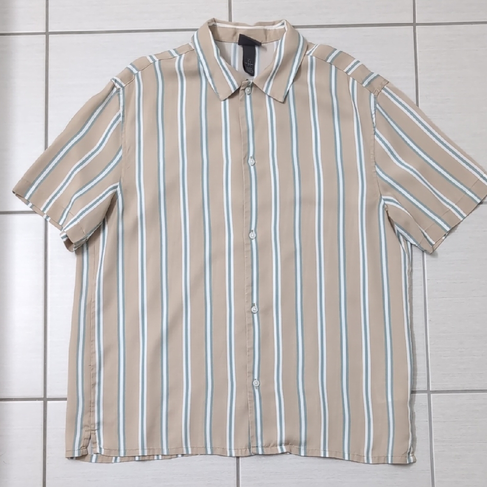 3/$25 H&M Striped Shirt Sleeve Shirt